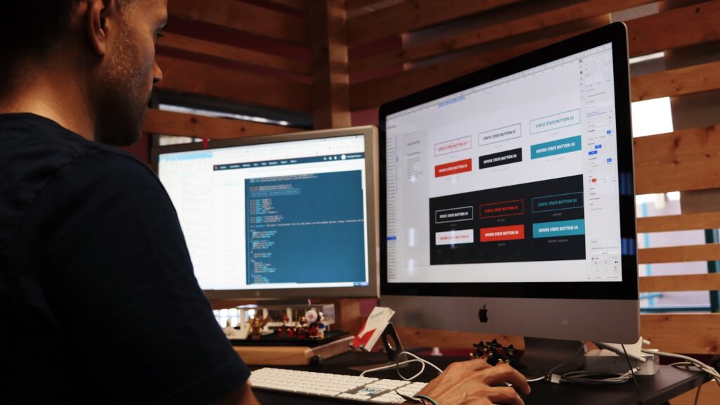 Man using Apple computer – Restoring ACF SVG Image Support in Version 6.8.8
